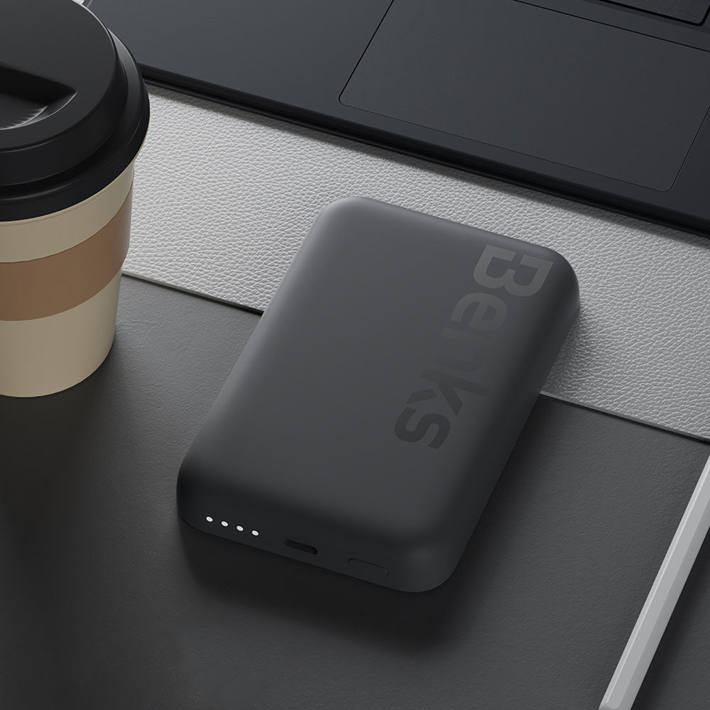Benks MP10 Magsafe Magnetik İnce Tasarımlı Powerbank 6000mAh Mor
