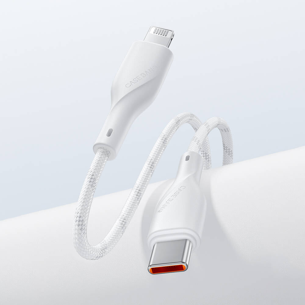 Casebang Type-C To Lightning Hızlı Şarj Özellikli Örgülü 27W PD Kablo 2m Siyah