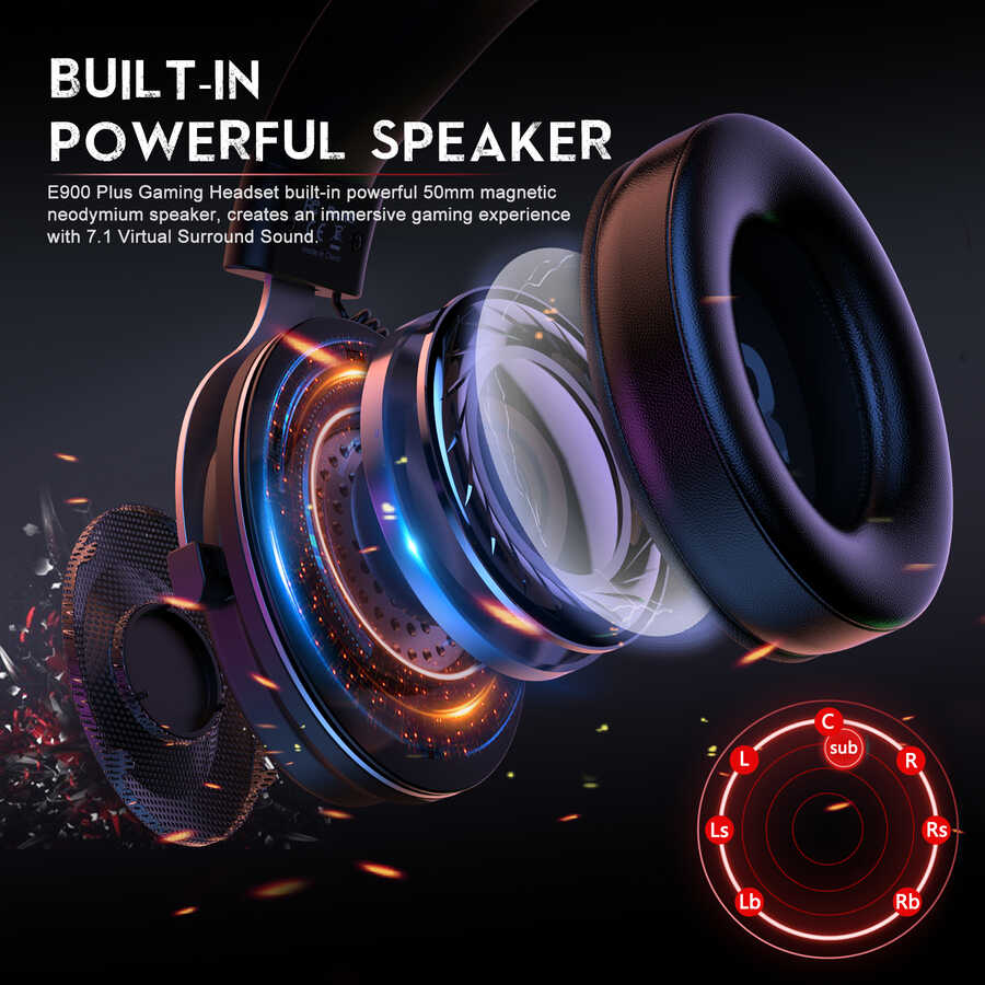 Eksa E900 Plus Usb Kulaklık Siyah