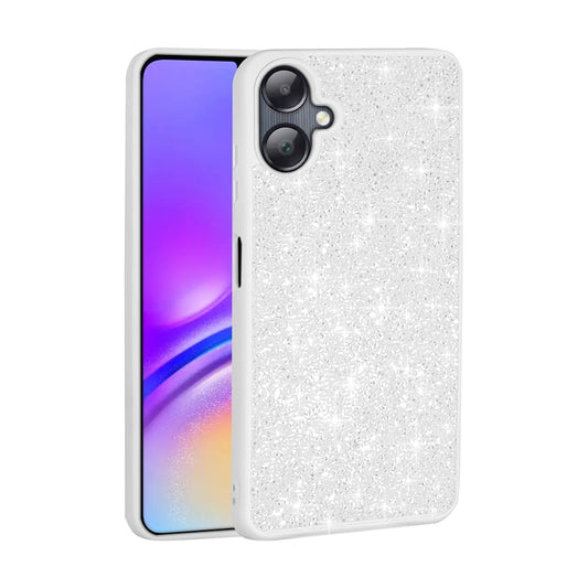Galaxy A06 Kılıf Parlak Taşlı Tasarım Zore Pırlanta Kapak Beyaz