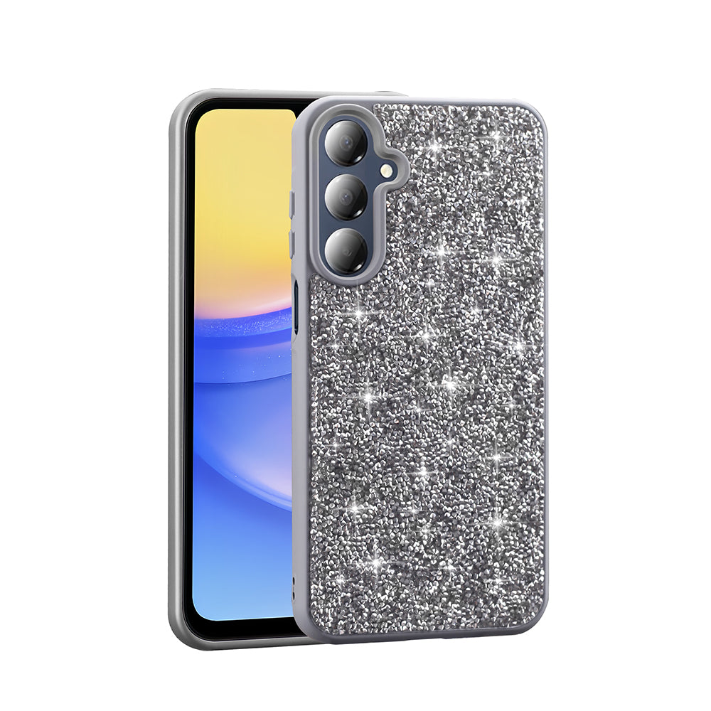 Galaxy A16 Kılıf Parlak Taşlı Tasarım Zore Pırlanta Kapak Beyaz