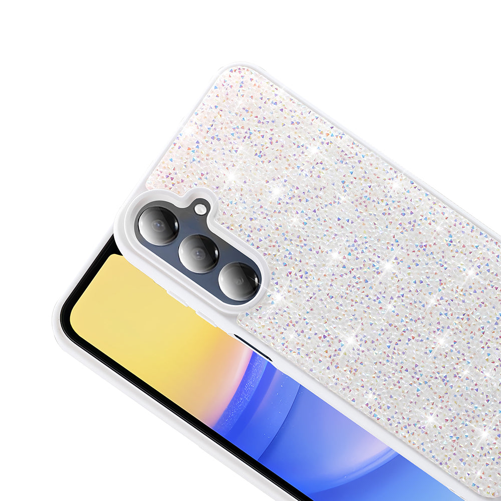 Galaxy A26 Kılıf Parlak Taşlı Tasarım Zore Pırlanta Kapak Gri