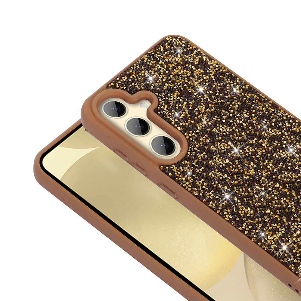 Galaxy A35 Kılıf Parlak Taşlı Tasarım Zore Pırlanta Kapak Beyaz