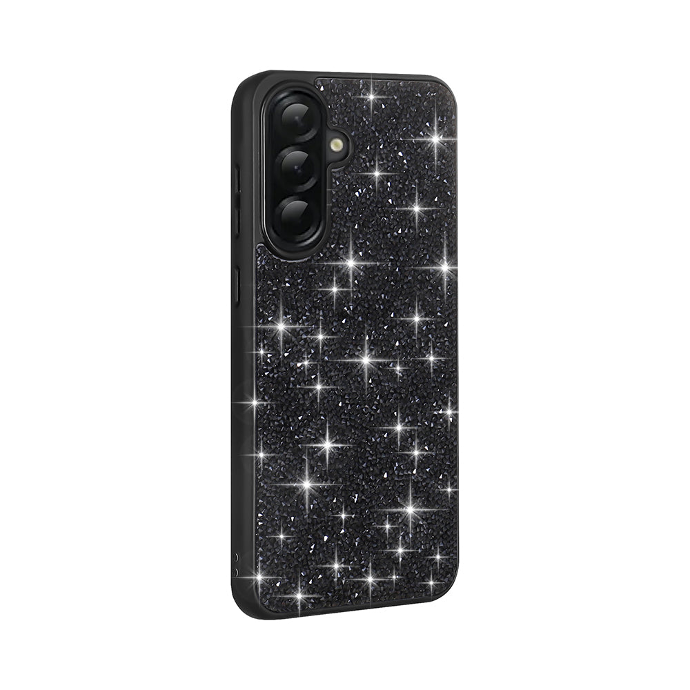 Galaxy A56 Kılıf Parlak Taşlı Tasarım Zore Pırlanta Kapak Beyaz