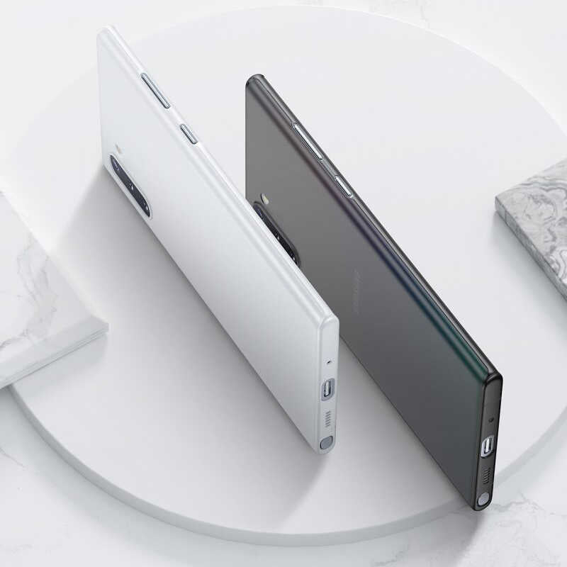 Galaxy Note 10 Kılıf Benks Lollipop Protective Kapak Transparan Siyah