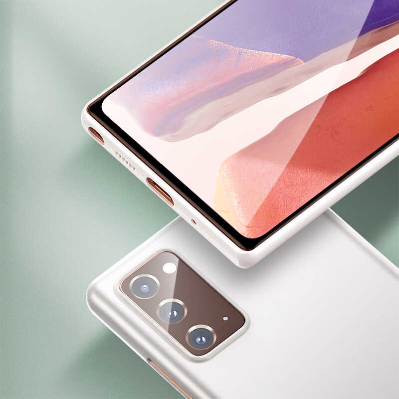 Galaxy Note 20 Kılıf Benks Lollipop Protective Kapak Beyaz