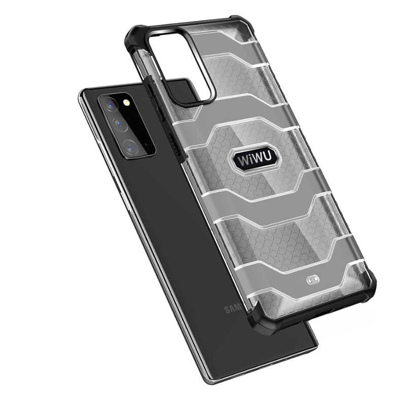 Galaxy Note 20 Kılıf Wiwu Voyager Kapak Siyah