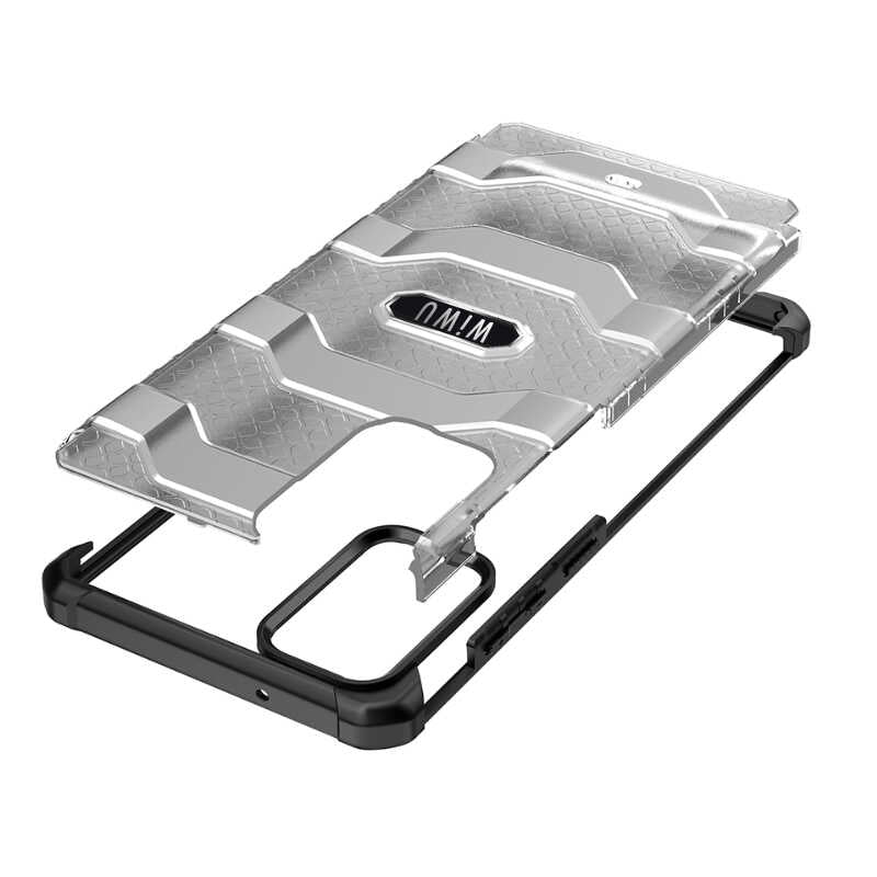 Galaxy Note 20 Kılıf Wiwu Voyager Kapak Siyah