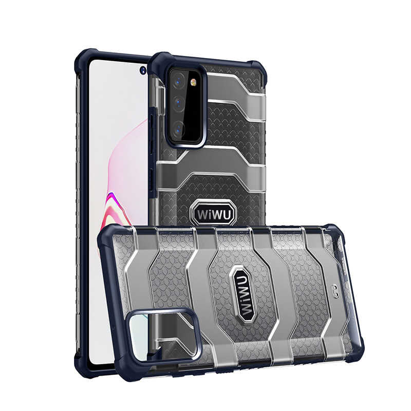 Galaxy Note 20 Kılıf Wiwu Voyager Kapak Mavi