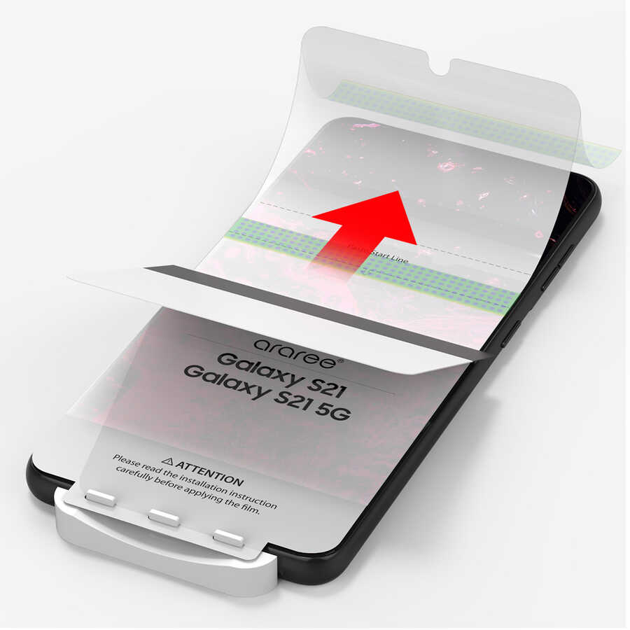 Galaxy Note 20 Ultra Araree Pure Diamond Pet Ekran Koruyucu Renksiz