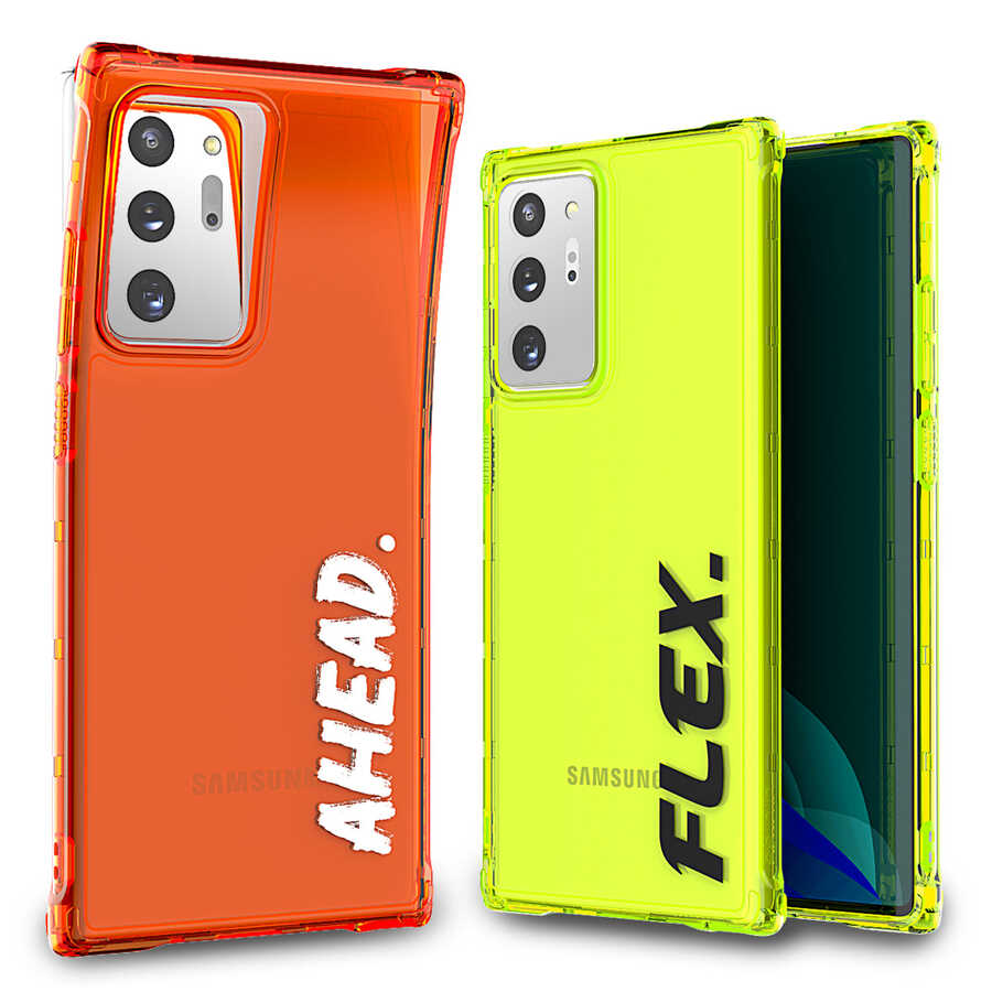 Galaxy Note 20 Ultra Kılıf Araree Lettering Kapak Sarı