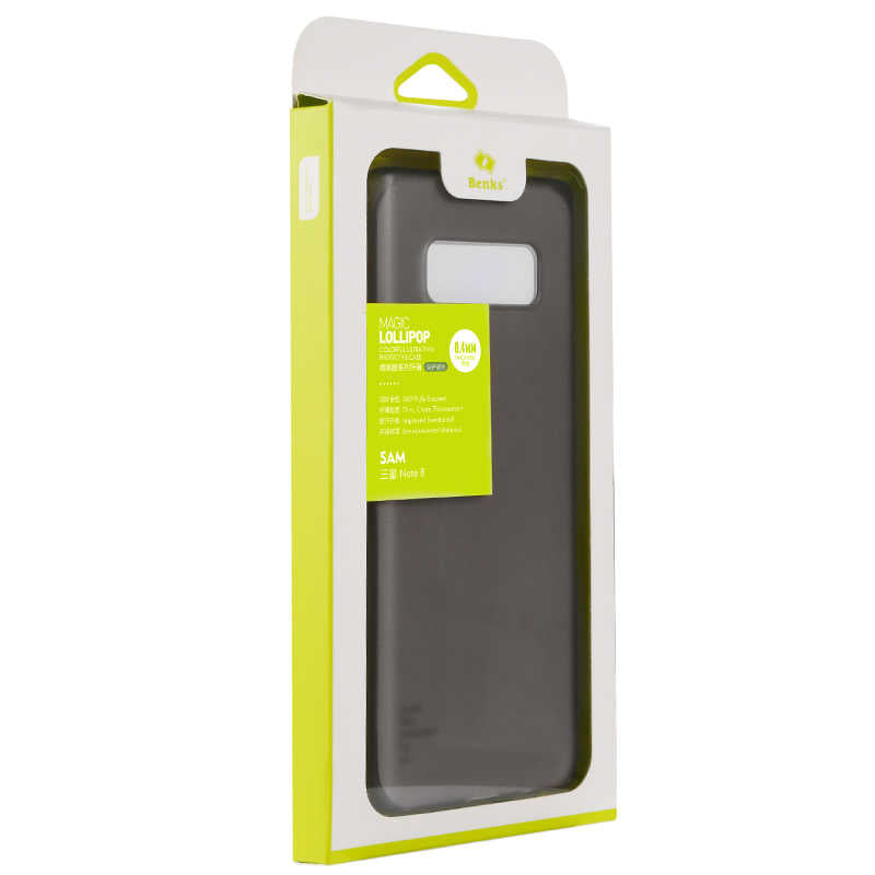 Galaxy Note 8 Kılıf Benks Lollipop Protective Kapak Transparan Beyaz