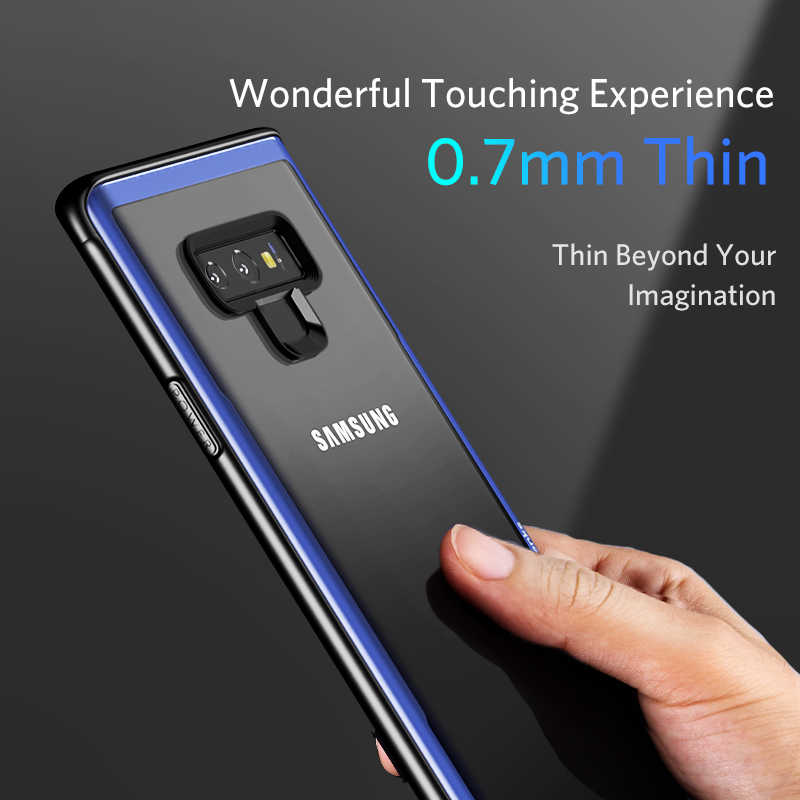 Galaxy Note 9 Kılıf Benks Magic Shiny Glass Mor