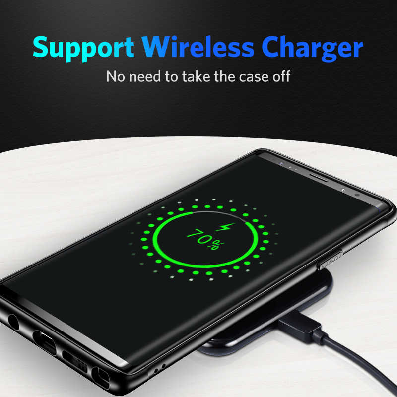 Galaxy Note 9 Kılıf Benks Magic Shiny Glass Mor