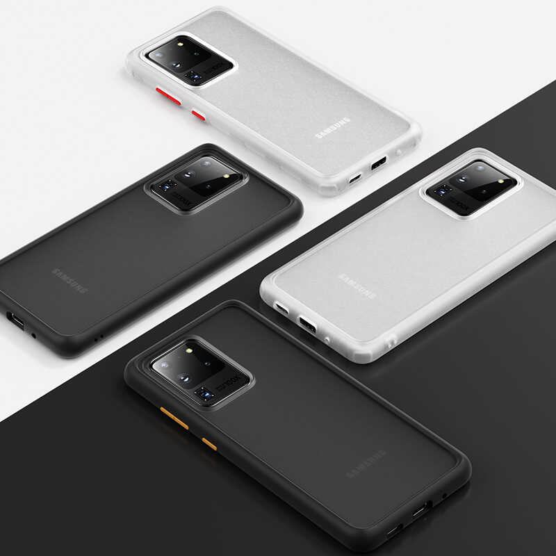 Galaxy S20 Ultra Kılıf Benks Magic Smooth Drop Resistance Kapak Beyaz