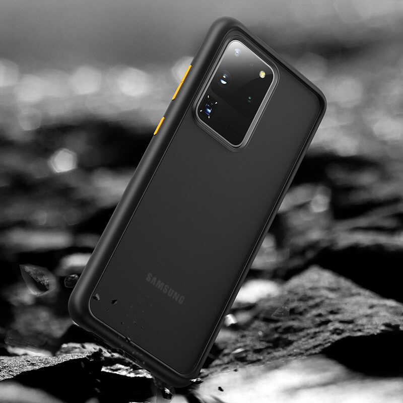 Galaxy S20 Ultra Kılıf Benks Magic Smooth Drop Resistance Kapak Siyah