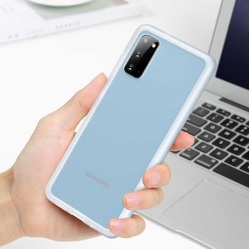 Galaxy S20 Kılıf Benks Magic Smooth Drop Resistance Kapak Beyaz