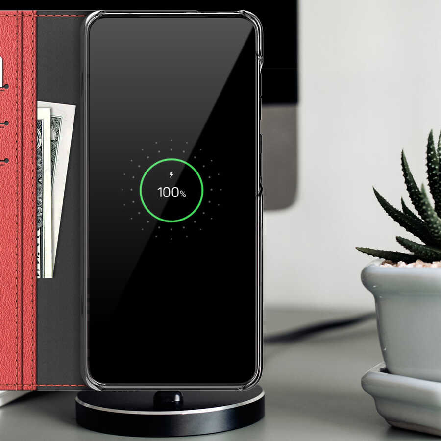 Galaxy S21 Plus Kılıf Araree Mustang Diary Kılıf Siyah