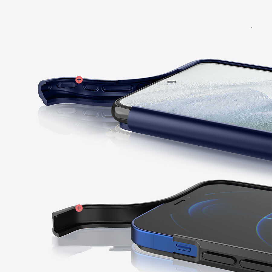 Galaxy S21 Plus Kılıf Wiwu Sand Stone Kapak Siyah