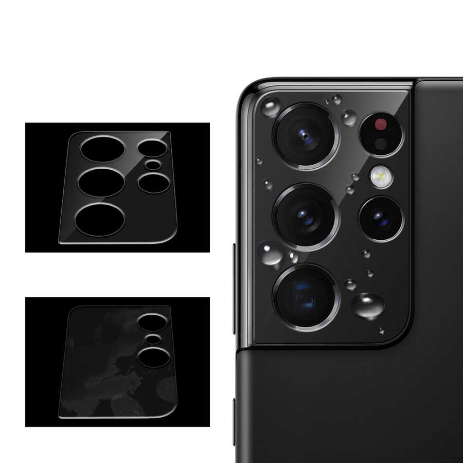 Galaxy S21 Ultra Araree C-Subcore Temperli Kamera Koruyucu Renksiz