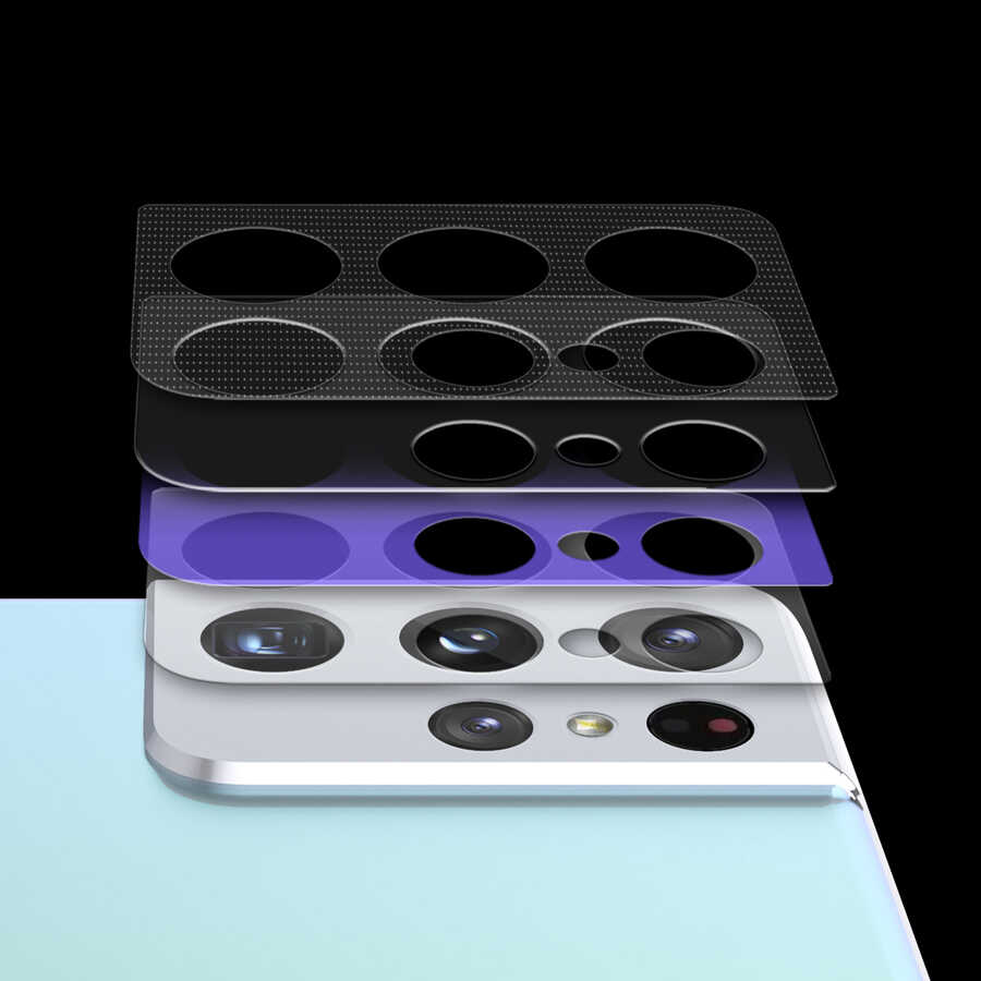 Galaxy S21 Ultra Araree C-Subcore Temperli Kamera Koruyucu Renksiz