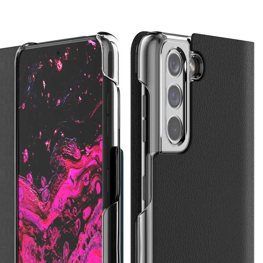 Galaxy S21 Ultra Kılıf Araree Mustang Diary Kılıf Mavi