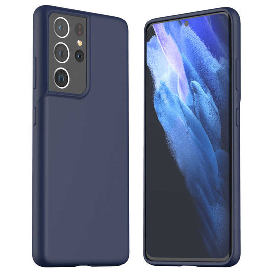 Galaxy S21 Ultra Kılıf Araree Typo Skin Kapak Mavi