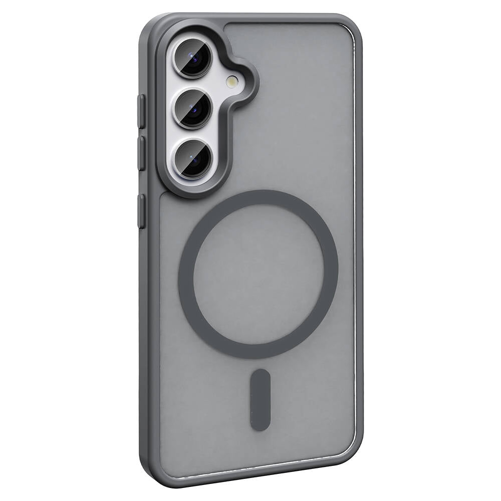 Galaxy S23 FE Kılıf M-safe Şarj Özellikli Mat Arka Yüzey Zore Sio Kapak Lacivert