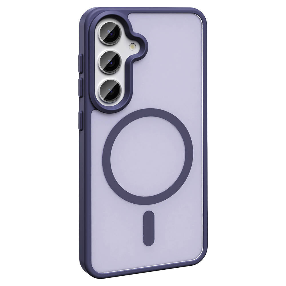 Galaxy S23 FE Kılıf M-safe Şarj Özellikli Mat Arka Yüzey Zore Sio Kapak Gri