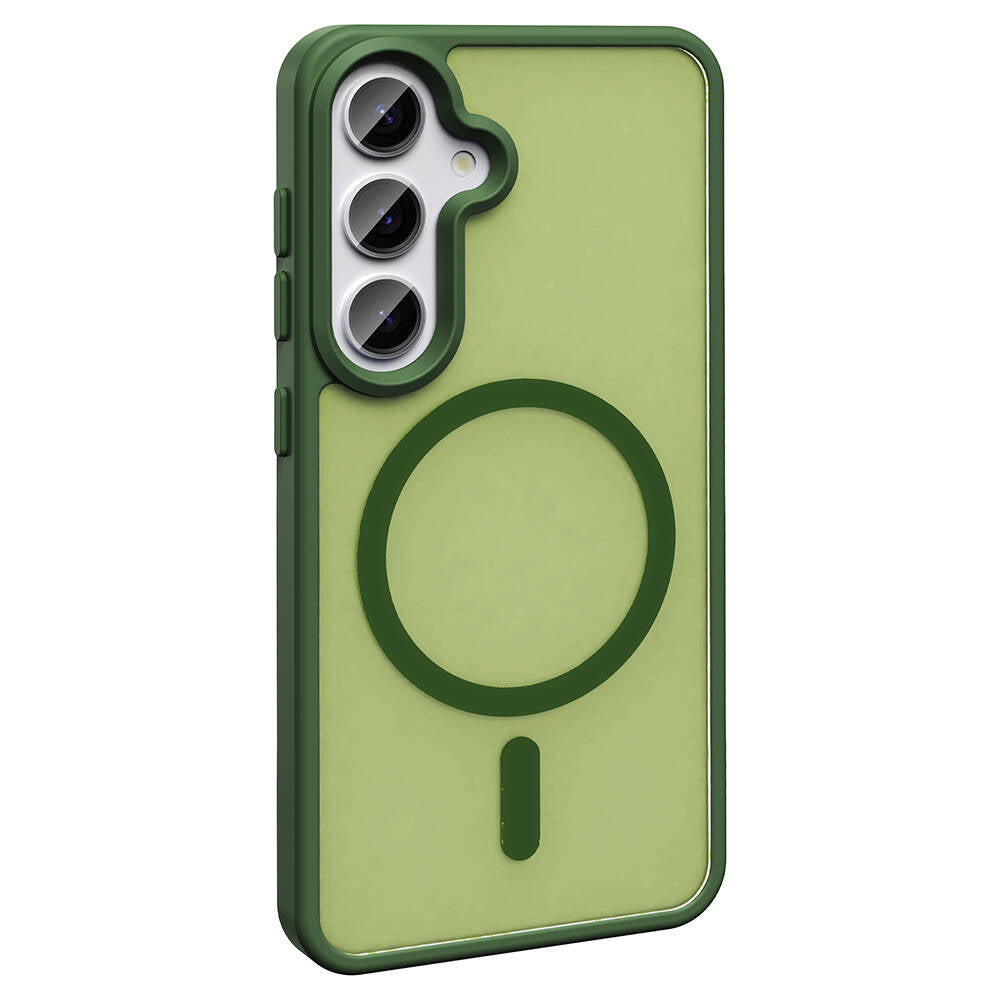 Galaxy S23 FE Kılıf M-safe Şarj Özellikli Mat Arka Yüzey Zore Sio Kapak Derin Mor