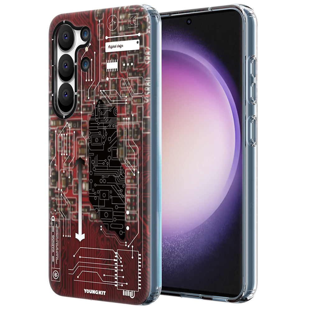 Galaxy S23 Kılıf YoungKit Technology Serisi Kapak Mavi