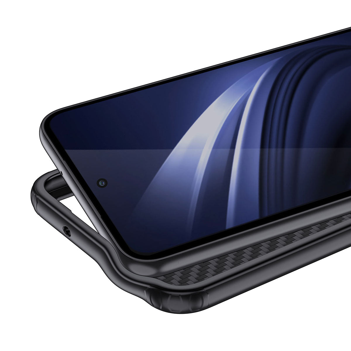 Galaxy S23 Plus Kılıf Aramid Karbon Fiber Magsafe Özellikli Wlons Radison Kapak Siyah