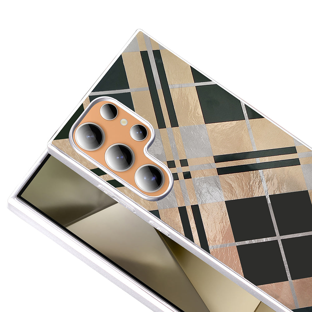 Galaxy S23 Ultra Kılıf Desenli Zore Mep Kapak Geometrik