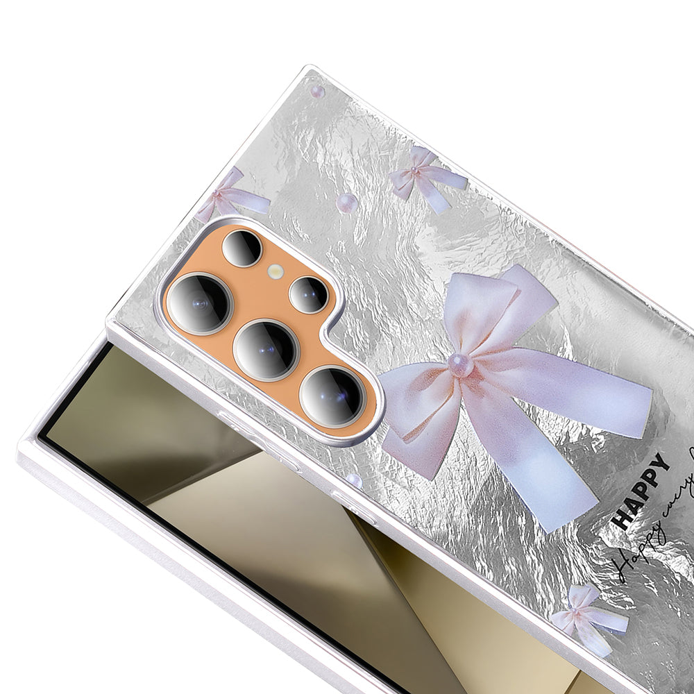 Galaxy S23 Ultra Kılıf Desenli Zore Mep Kapak Gold Leopar