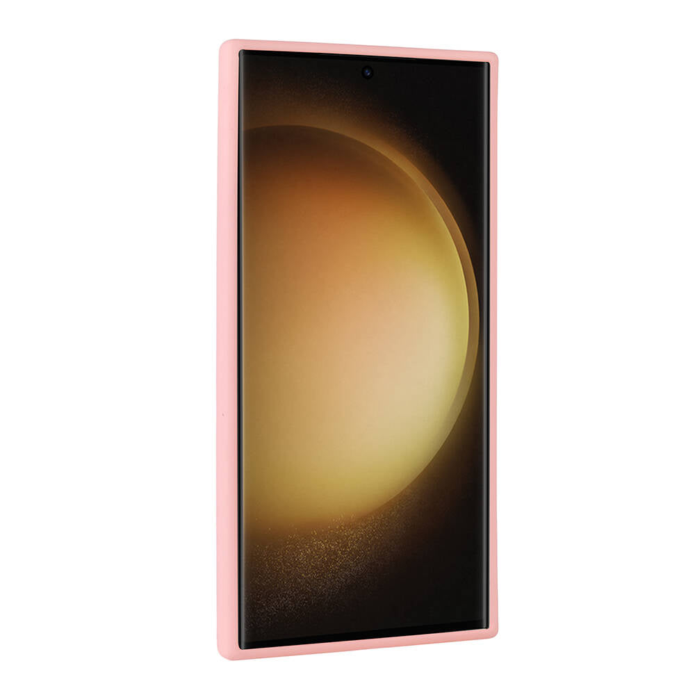 Galaxy S23 Ultra Kılıf Parlak Taşlı Tasarım Zore Pırlanta Kapak Beyaz