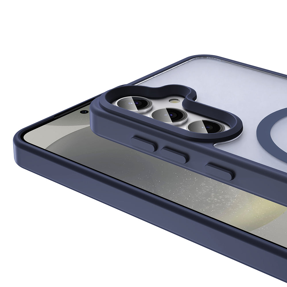 Galaxy S24 FE Kılıf M-safe Şarj Özellikli Mat Arka Yüzey Zore Sio Kapak Açık Yeşil