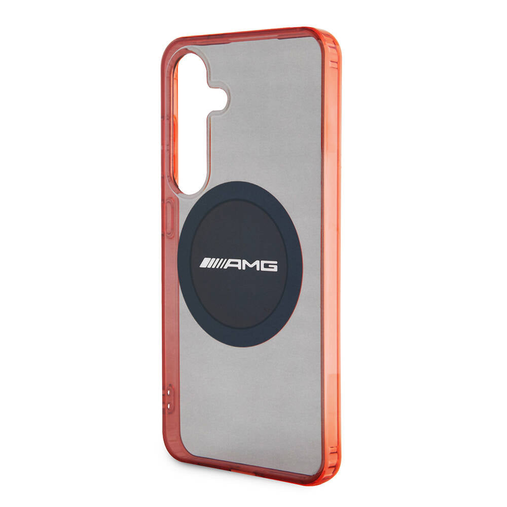 Galaxy S24 Kılıf AMG Orjinal Lisanslı Magsafe Şarj Özellikli Transparan Timeless Kapak Siyah