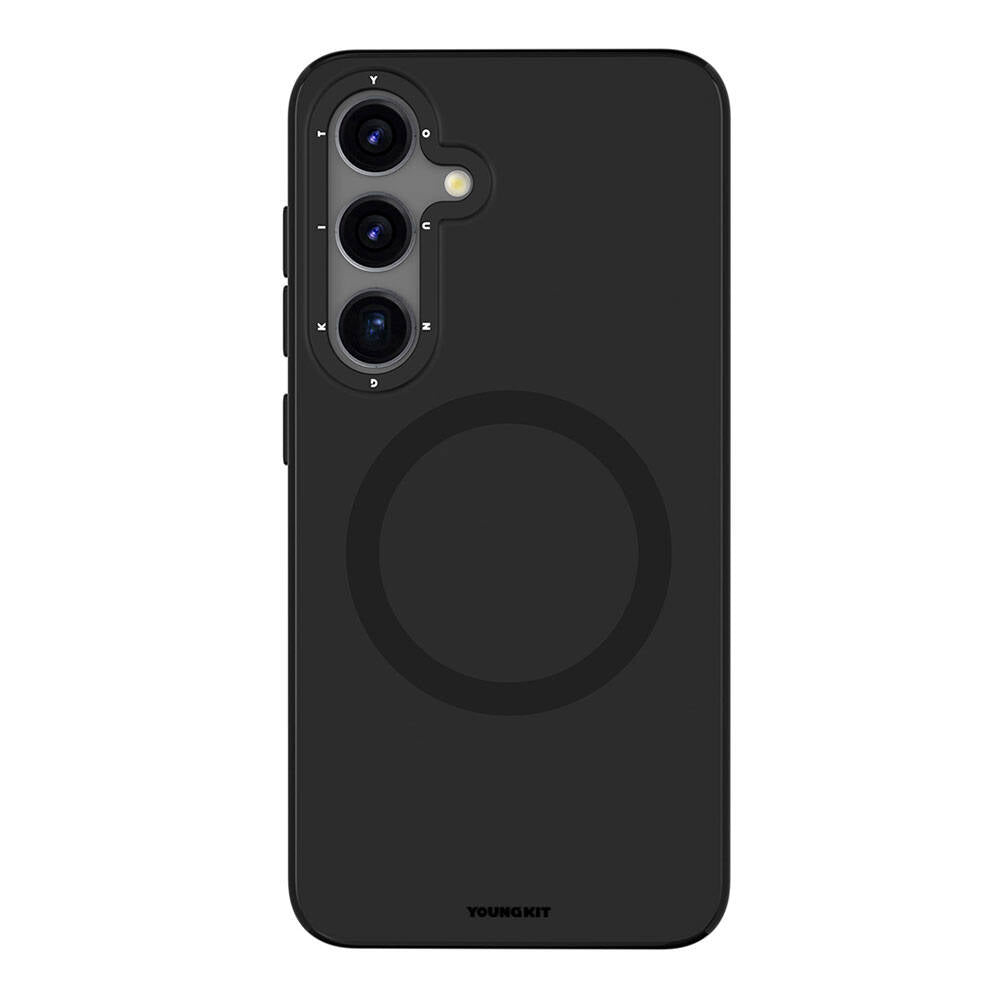 Galaxy S24 Kılıf Magsafe Şarj Özellikli Çizilmeye Ve Aşınmaya Dayanıklı Youngkit Velvet Serisi Kapak Pembe