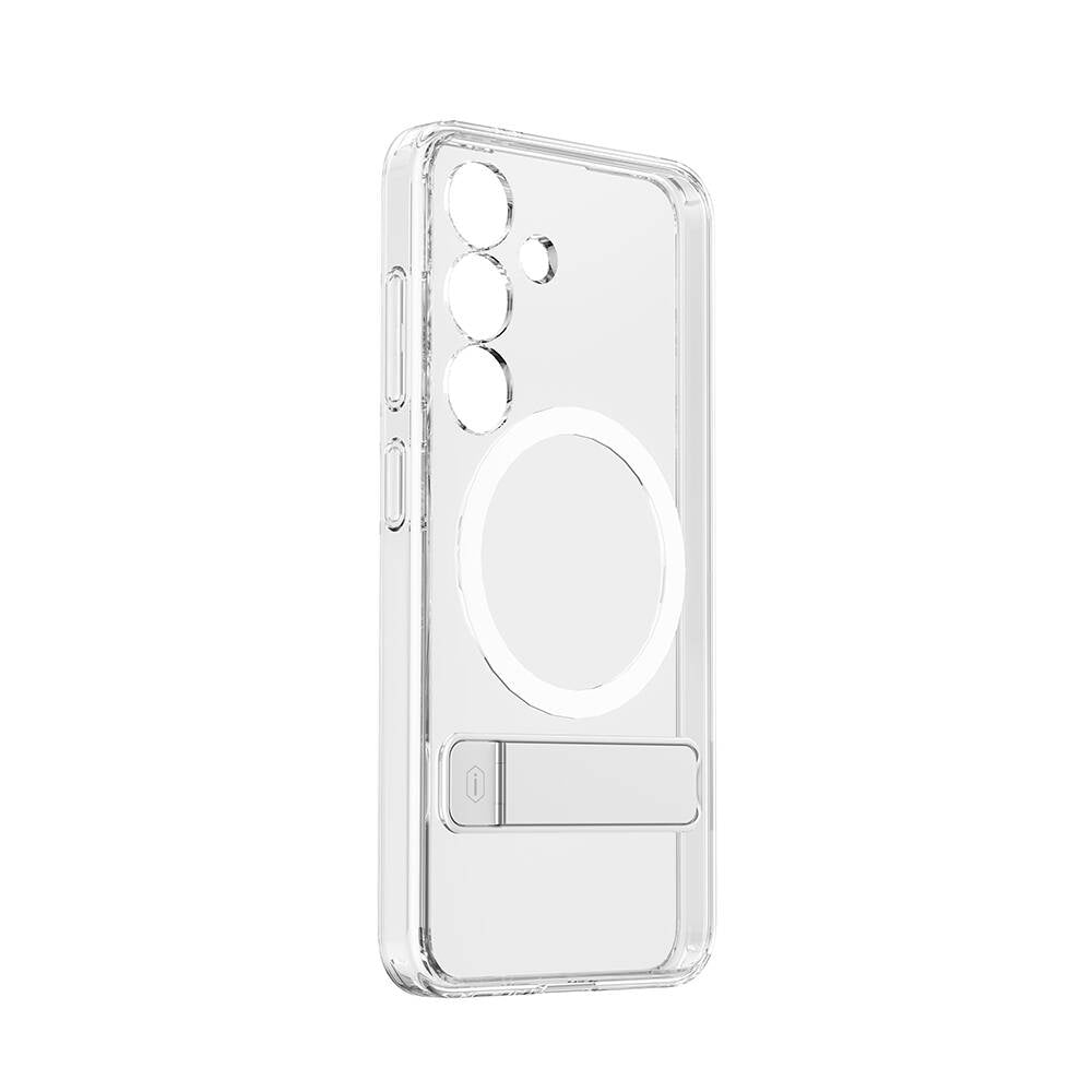 Galaxy S24 Kılıf Magsafe Şarj Özellikli Kamera Korumalı Standlı Wiwu KCC-025 Aurora Serisi Kapak Şeffaf