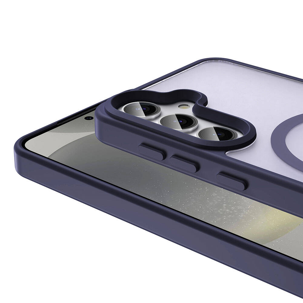 Galaxy S24 Kılıf M-safe Şarj Özellikli Mat Arka Yüzey Zore Sio Kapak Koyu Yeşil