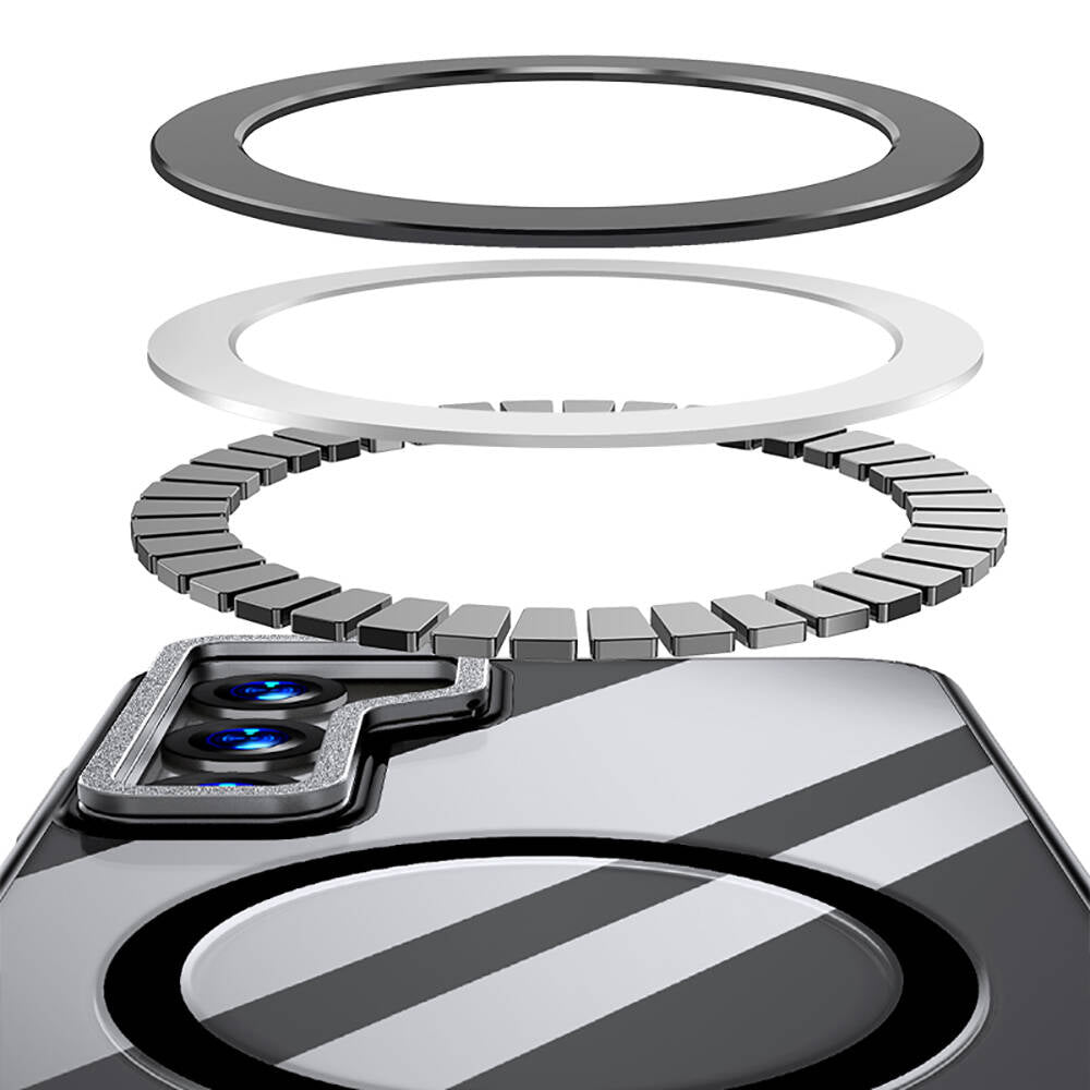 Galaxy S24 Kılıf Magsafe Şarj Özellikli Wlons Standlı Efsane Kapak Gold