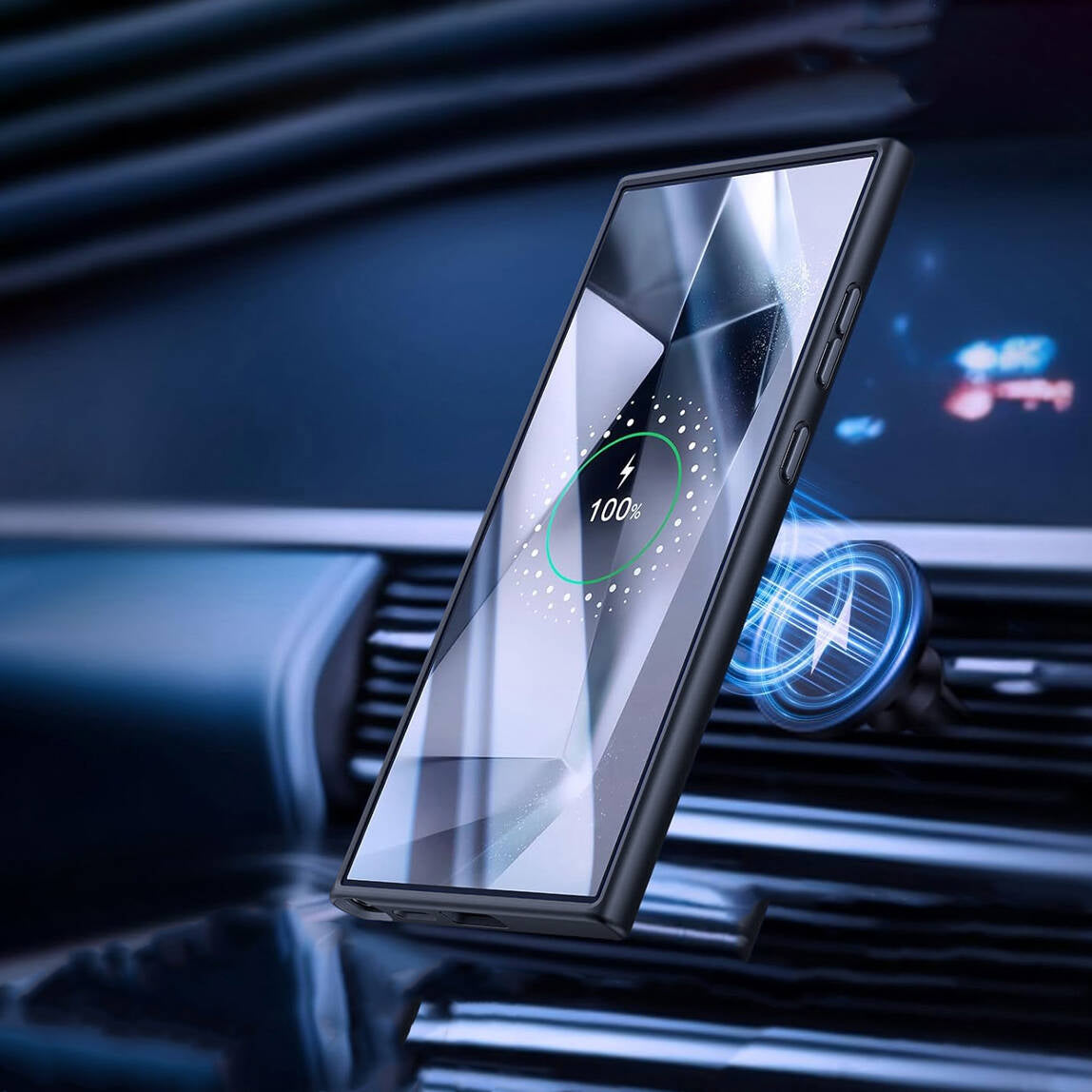 Galaxy S24 Kılıf Wiwu FGG-024 Magsafe Şarj Özellikli Lekelere Dayanıklı Kapak Siyah