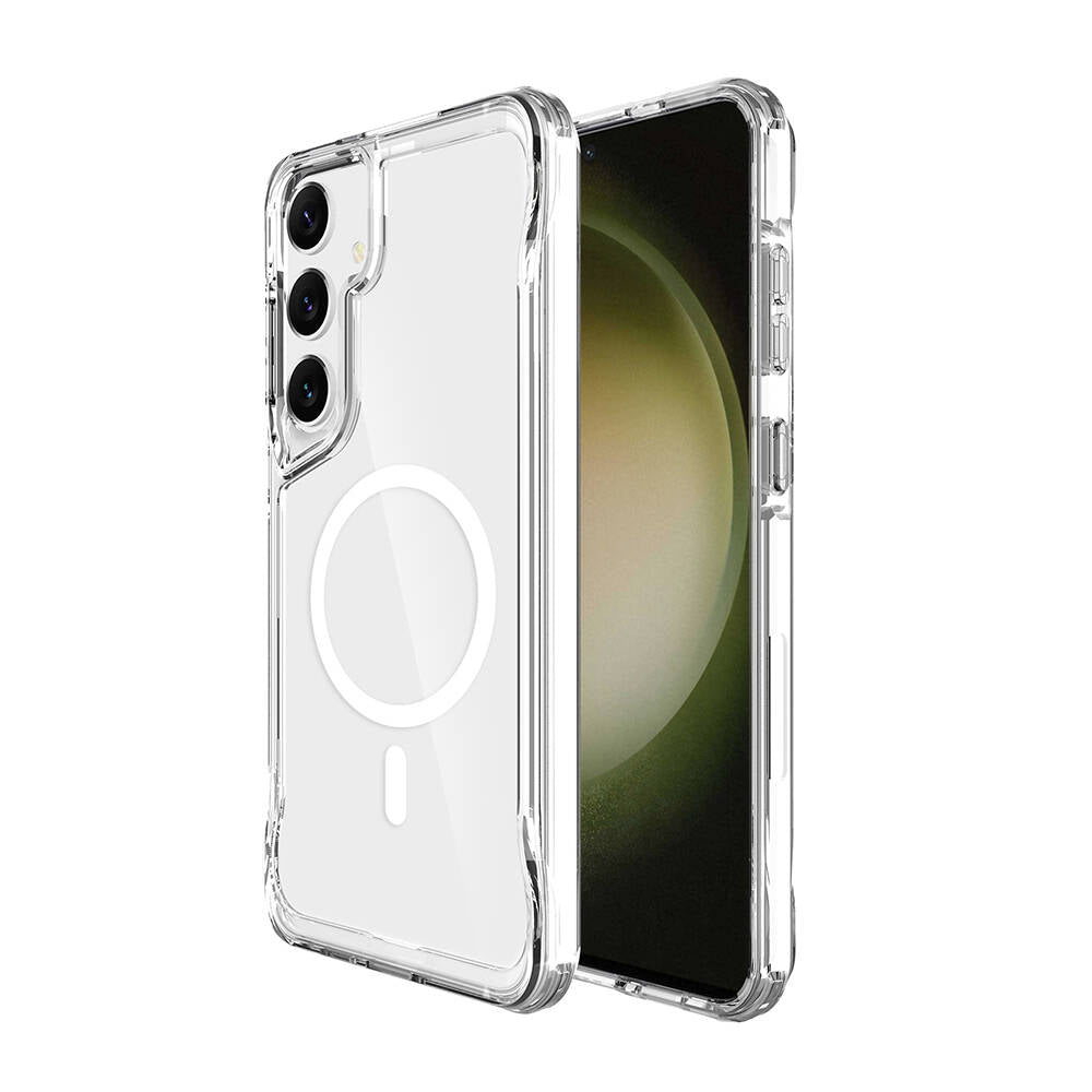 Galaxy S24 Kılıf Zore M-safe Şarj Özellikli T-Max M-safe Kapak Renksiz