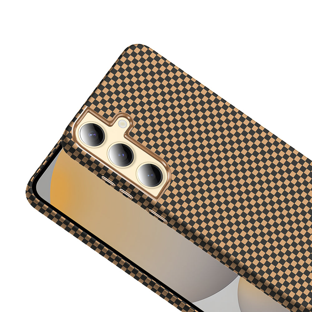 Galaxy S24 Plus Kılıf M-safe Şarj Özellikli Karbon Fiber Görünümlü Zore Gros Kapak Siyah-Lacivert