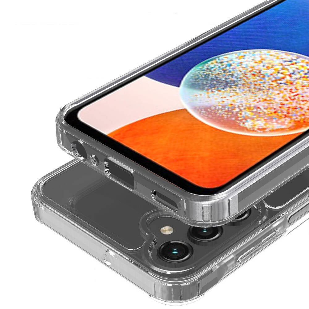 Galaxy S24 Plus Kılıf M-safe Şarj Özellikli Şeffaf Sert PC Zore Embos Kapak Renksiz