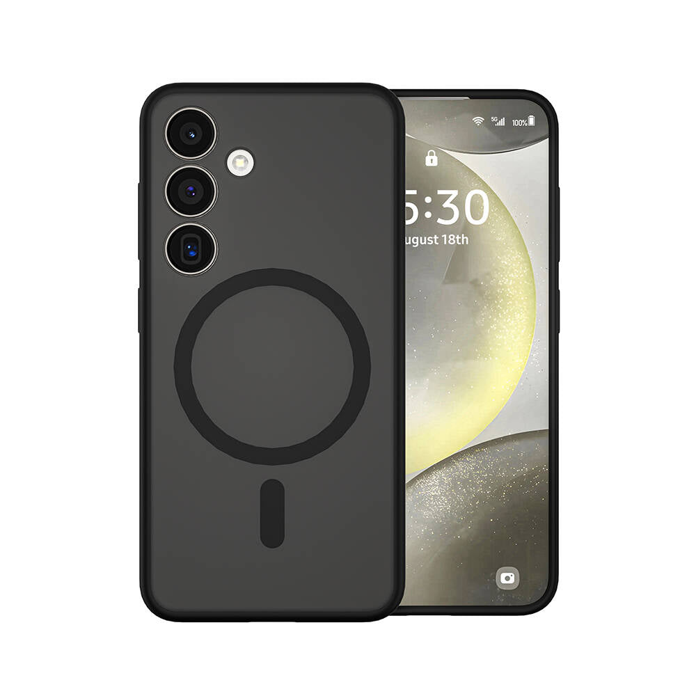 Galaxy S24 Plus Kılıf Wiwu FGG-024 Magsafe Şarj Özellikli Lekelere Dayanıklı Kapak Siyah