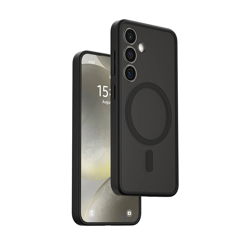 Galaxy S24 Plus Kılıf Wiwu FGG-024 Magsafe Şarj Özellikli Lekelere Dayanıklı Kapak Siyah