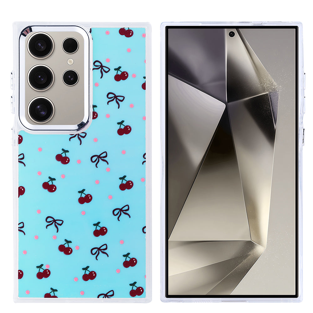 Galaxy S24 Ultra Kılıf Airbag Tasarımlı Zore Hadra Kapak Kiraz