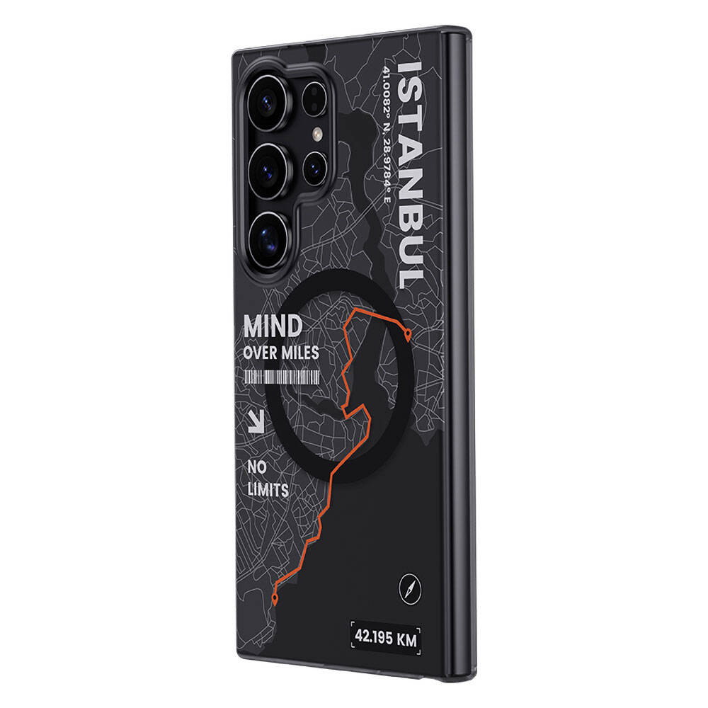 Galaxy S24 Ultra Kılıf Magsafe Şarj Özellikli Benks City Serisi Kapak Mavi