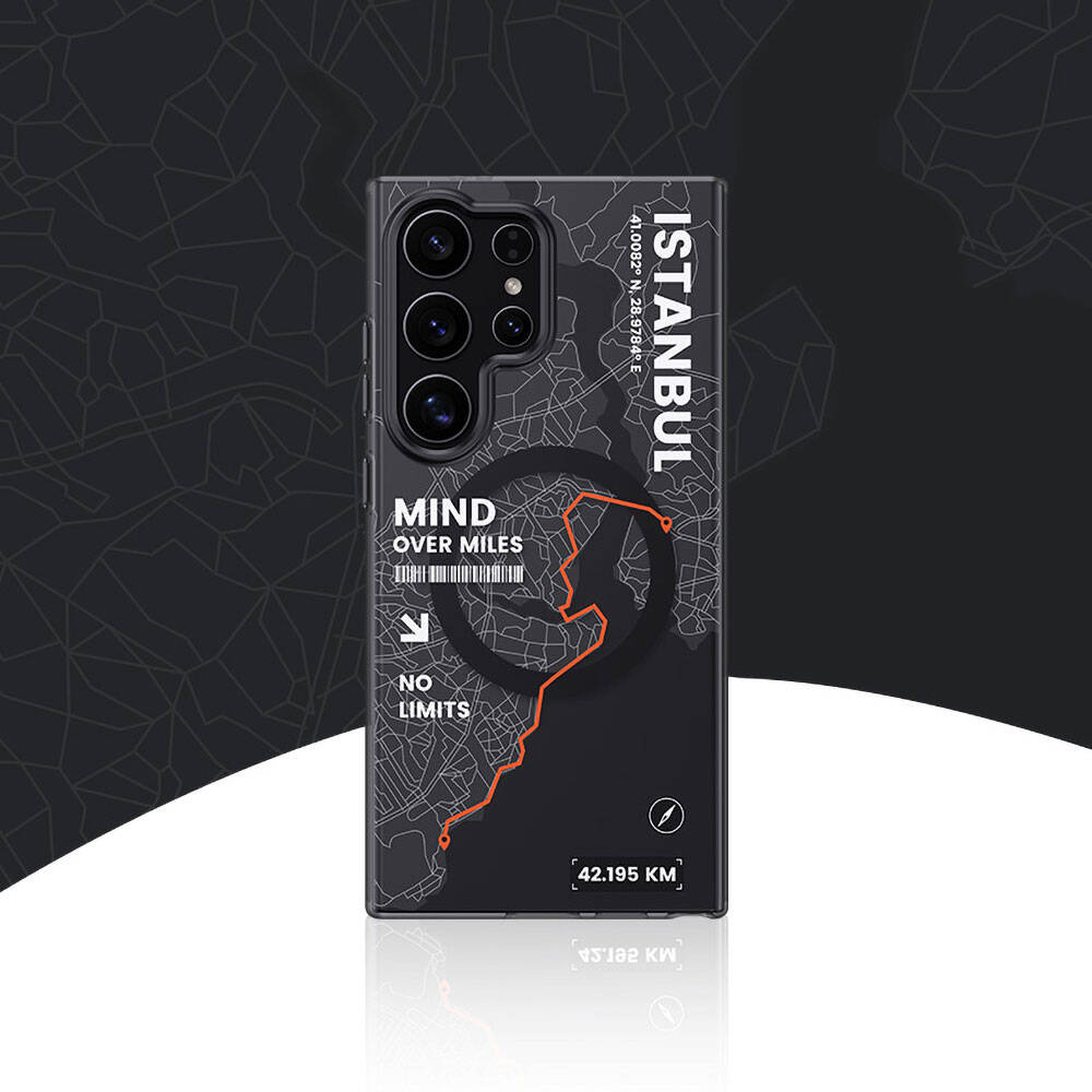 Galaxy S24 Ultra Kılıf Magsafe Şarj Özellikli Benks City Serisi Kapak Siyah